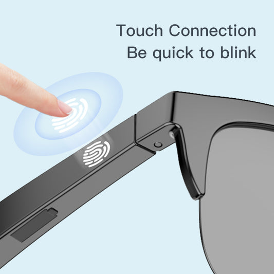 Touch Based Intelligent Bluetooth Sunglasses Business Wireless Headphones