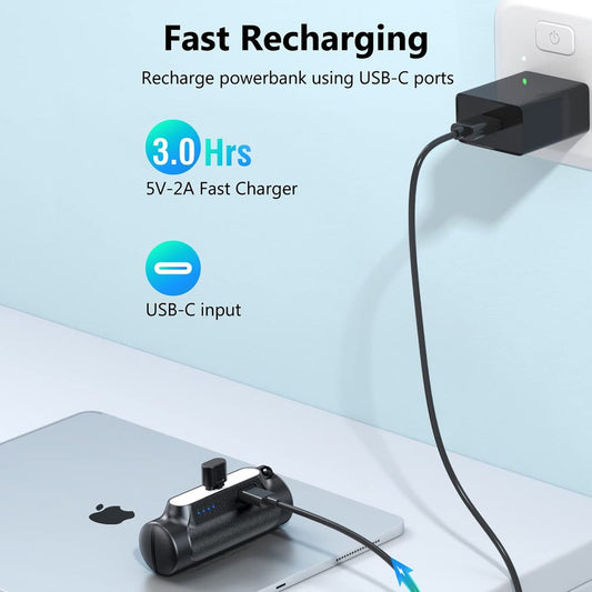 Portable Power Bank Mini 5000mah Lightweight Backup Power Supply