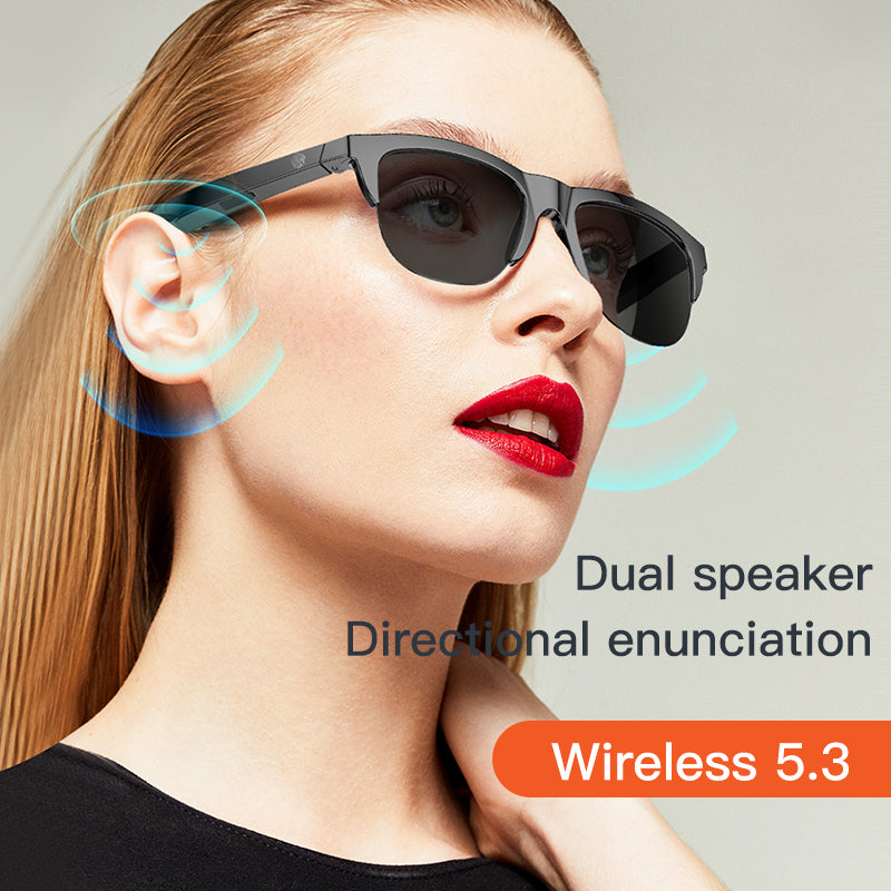 Touch Based Intelligent Bluetooth Sunglasses Business Wireless Headphones