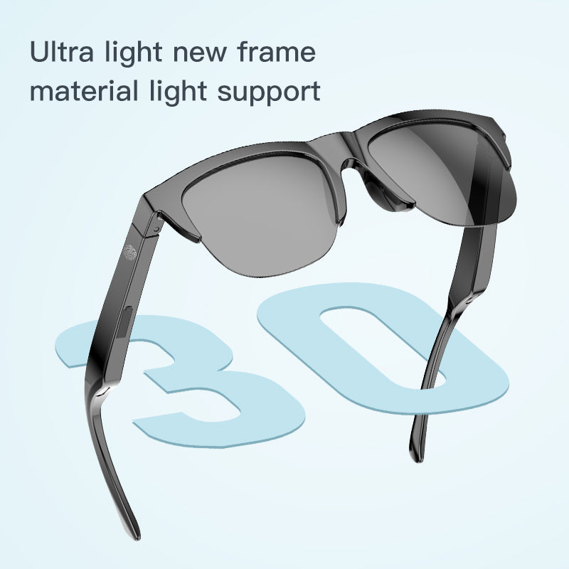 Touch Based Intelligent Bluetooth Sunglasses Business Wireless Headphones